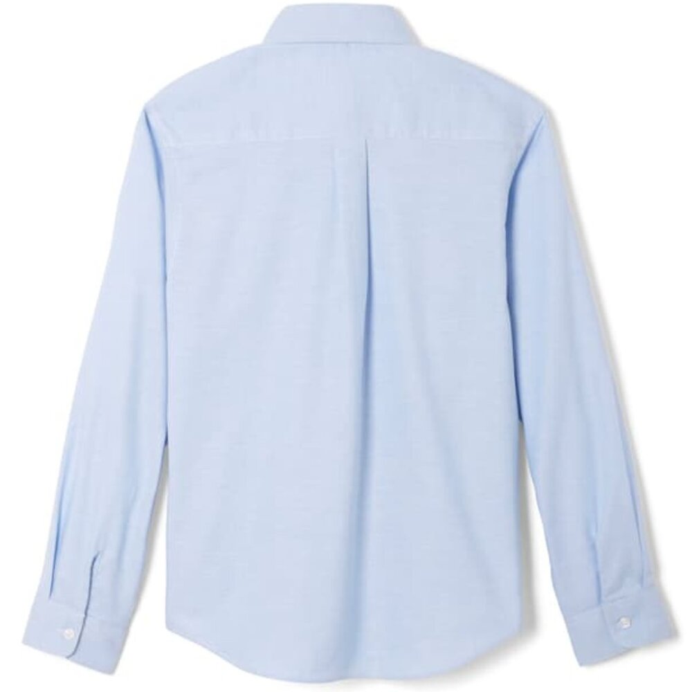 French Toast SE9002 Boys Oxford Long Sleeve Button Down Shirt Light Blue - Picture 2 of 5
